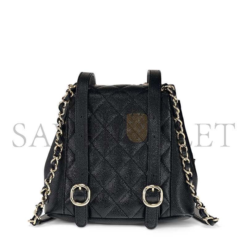 CHANEL SMALL 24A DUMA BACKPACK AS3787 (17.5*16.5*10cm)